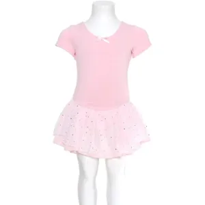 Danshuz 293 Holo Skirted Short Sleeve Ballet Dress - Girls