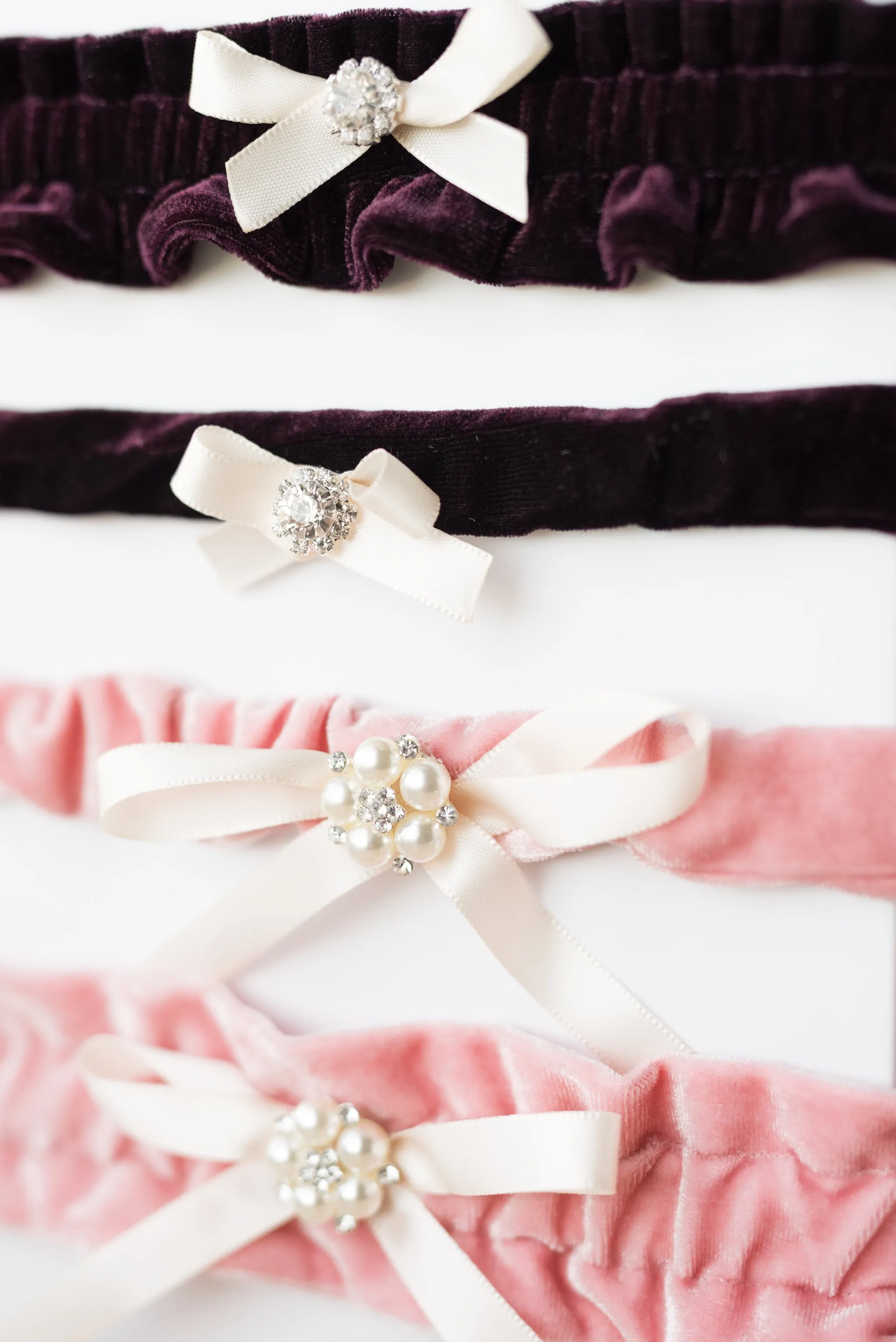 Design Your Own Velvet Bridal Garter