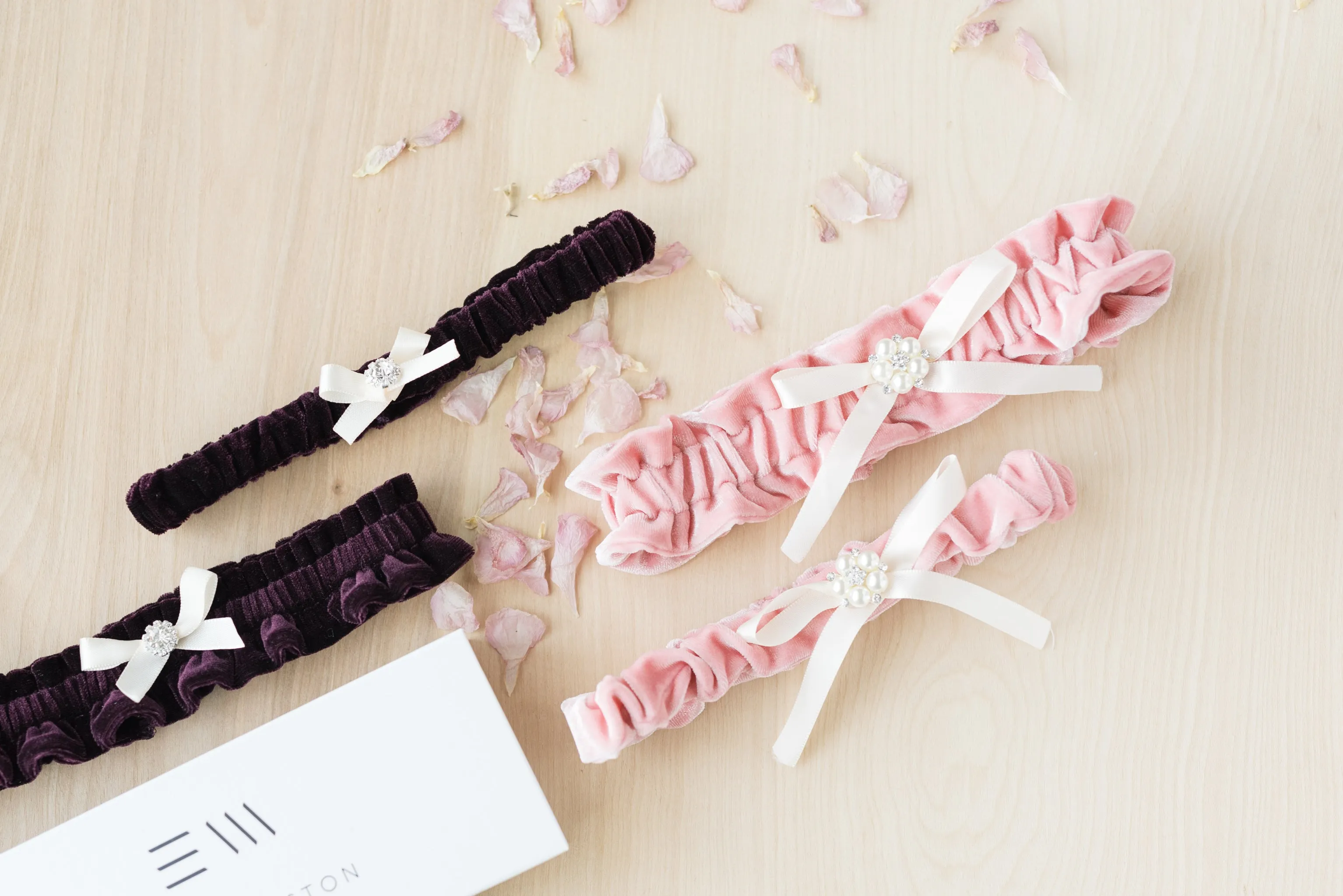 Design Your Own Velvet Bridal Garter