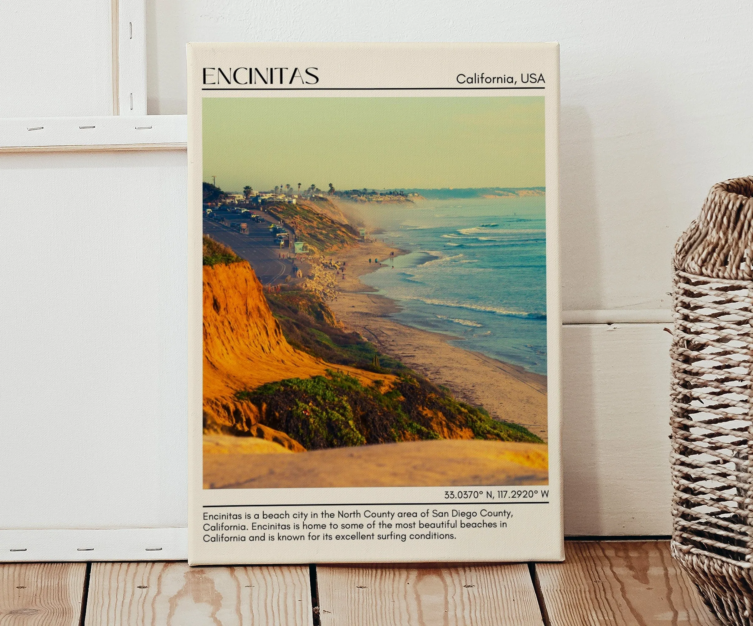 Encinitas Wall Art Canvas, California, USA