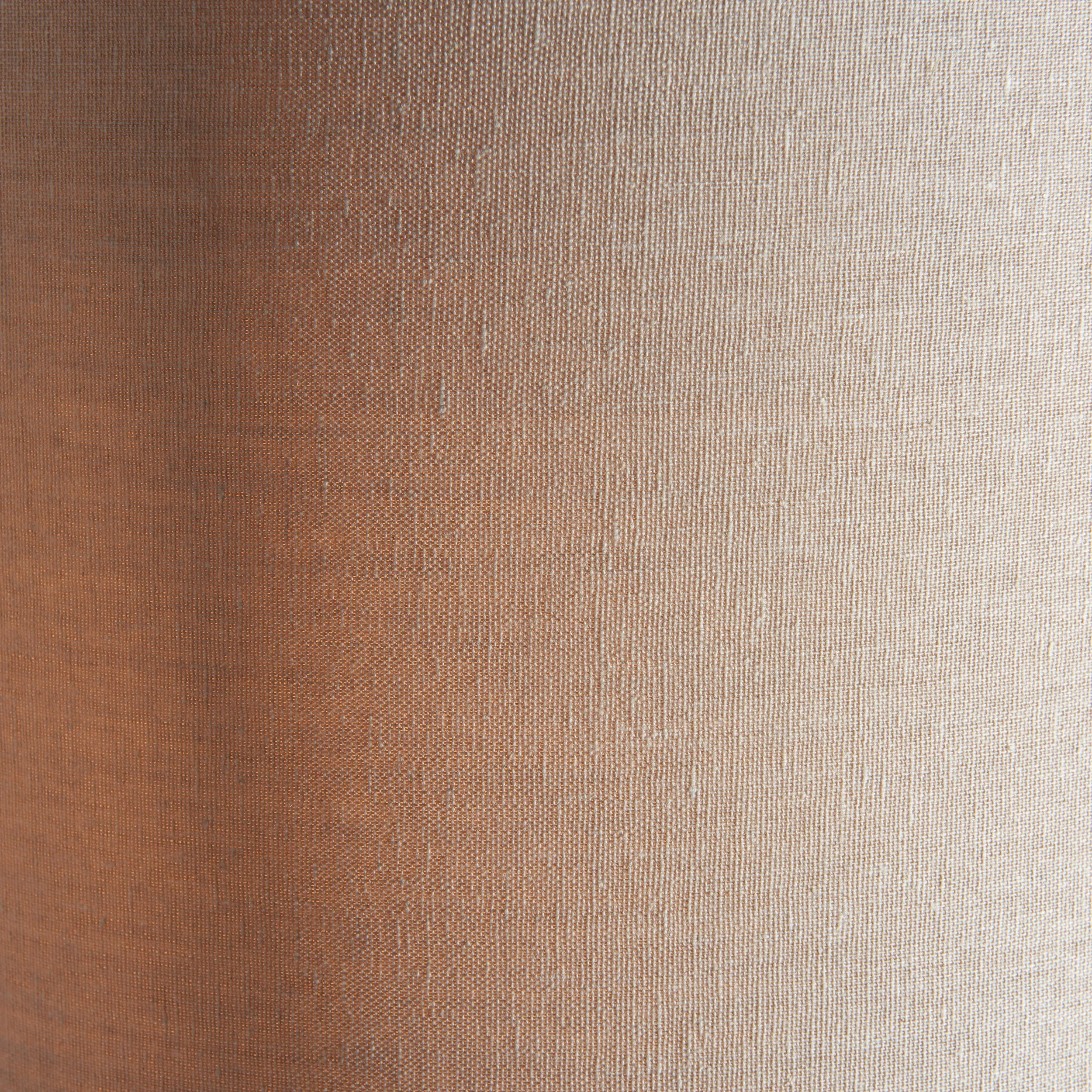 Endon 95466 Fraser 1lt Floor Satin brass plate & natural linen mix fabric 10W LED E27 (Required)