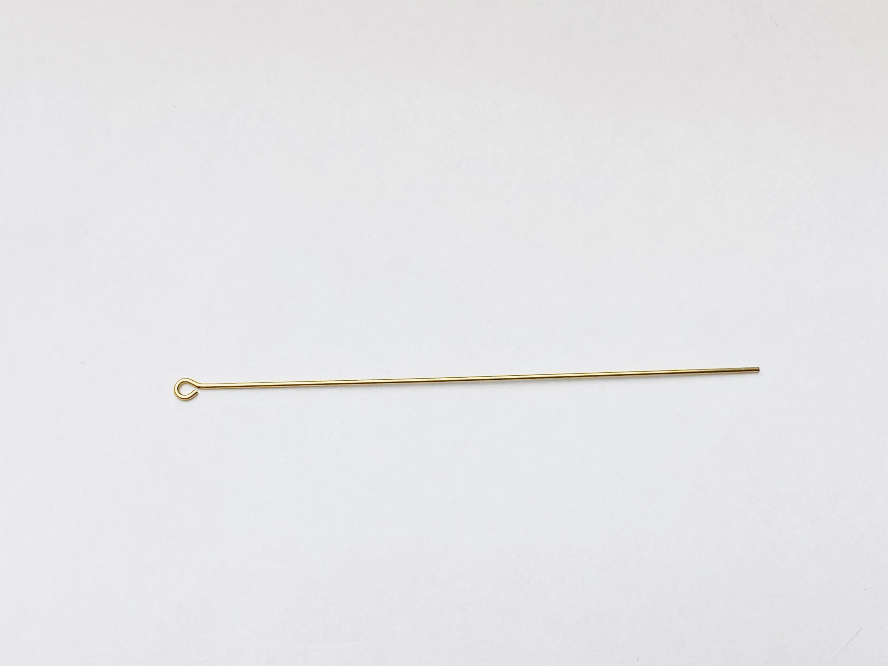 Eye pin 14k gold filled, 029”X3”, 22 gauge wire, 329C-3.00(14KGF)