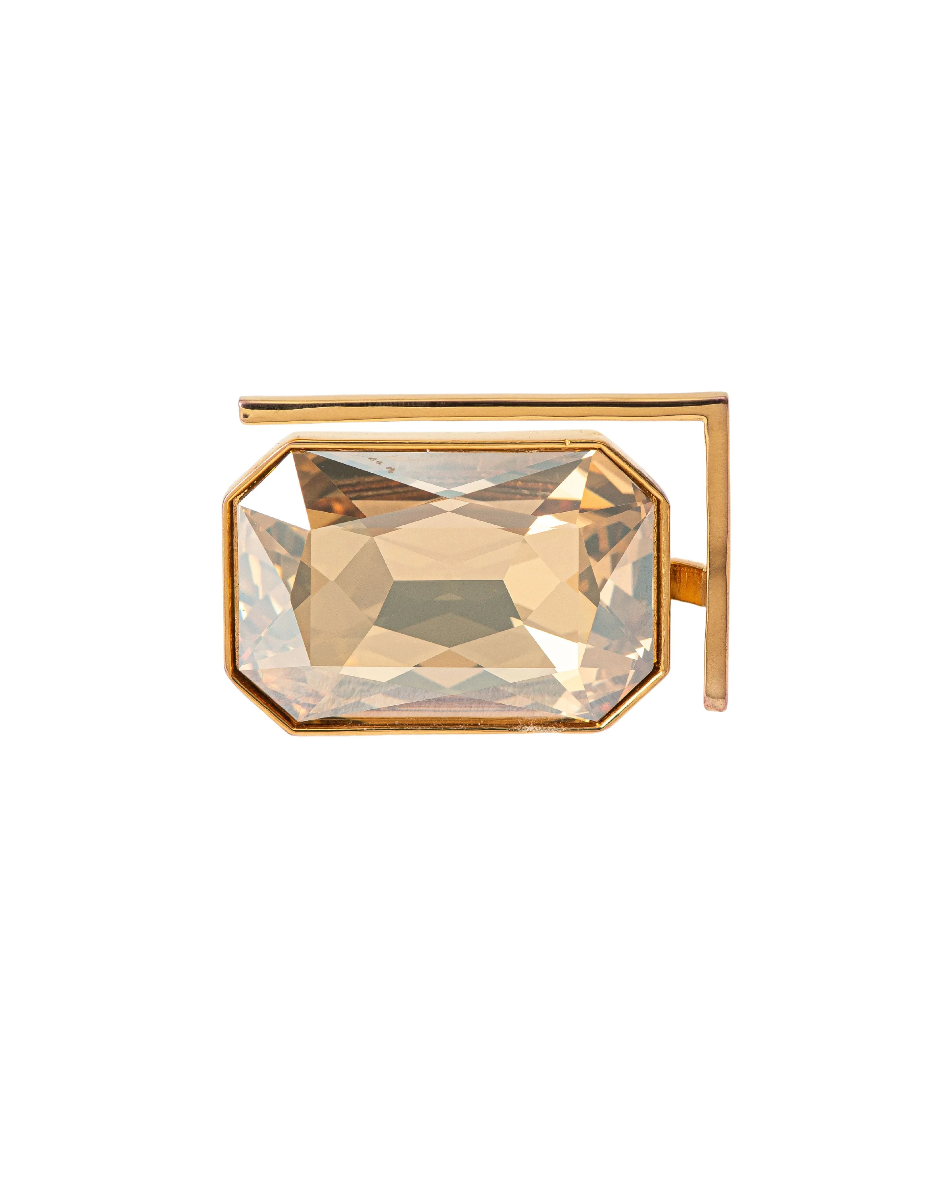 Fashion Jewelry-18k Gold Plated-Cocktail Ring-Radiance Crystal-Gold-VOYCE1008-M-Fashion Edit Voyce