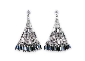 Fashion queen sparkling crystal drops