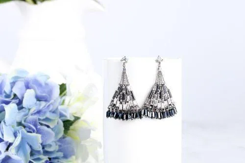Fashion queen sparkling crystal drops