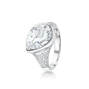 Florence Ring - Rhodium