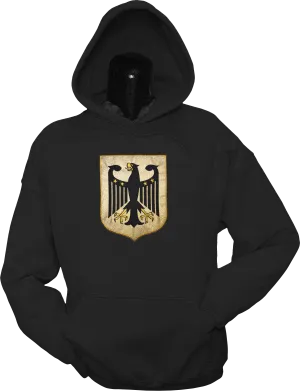 Germany Shield Hoodie Black Metallic Gold