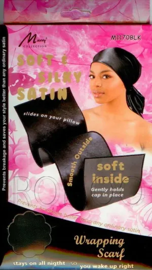 GORRO WRAPING SCARF SOFT Y SILKY SATIN #M1170BLK MURRAY COLLECTION