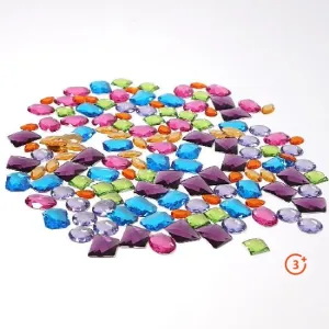Grimm's Giant Glitter Stones - 140 pieces