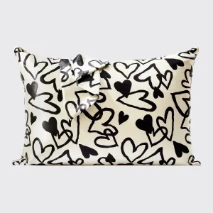 Heart Satin Pillowcase - Standard