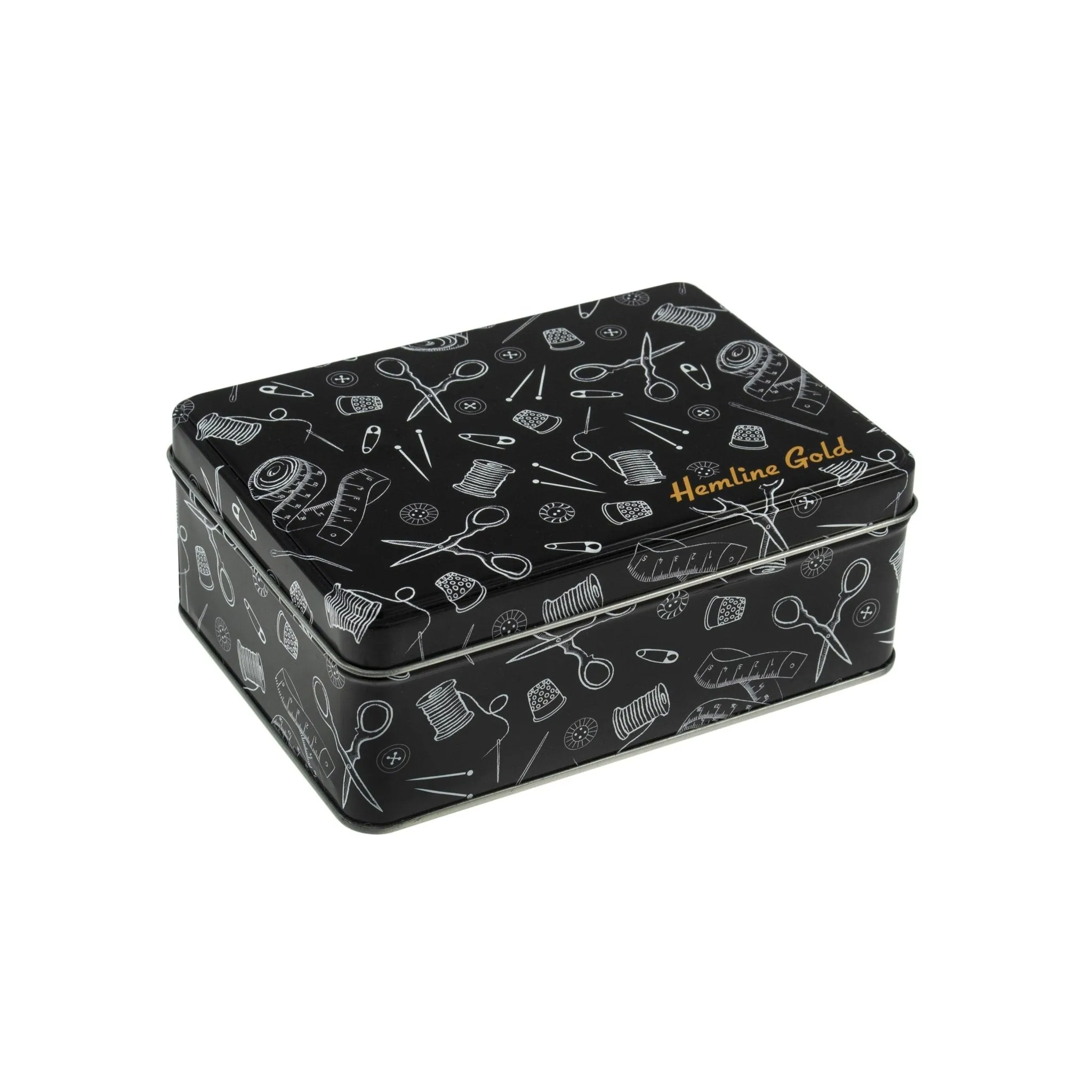 Hemline Gold | Medium Sewing Accessories Tin