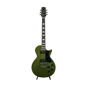 Heritage Custom Shop Core Collection H-150 P90 Electric Guitar with Case, Olive Drab