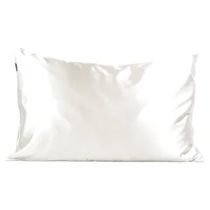 Ivory Satin Pillowcase- King