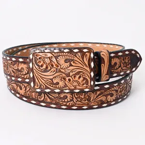 JESSEE TOOLED LEATHER BELT & BUCKLE