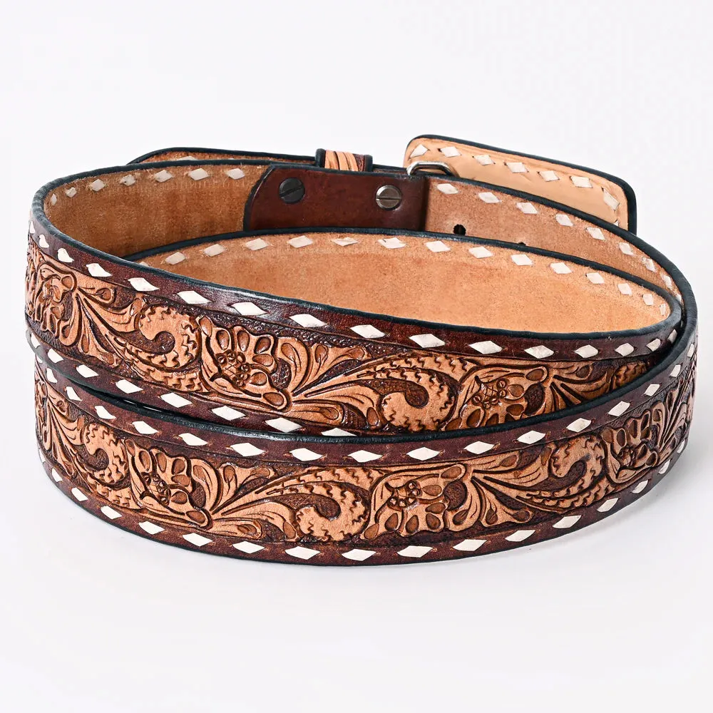 JESSEE TOOLED LEATHER BELT & BUCKLE