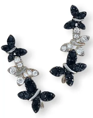 Jose Jay's Sparkling Butterflies Ear Climber Earrings