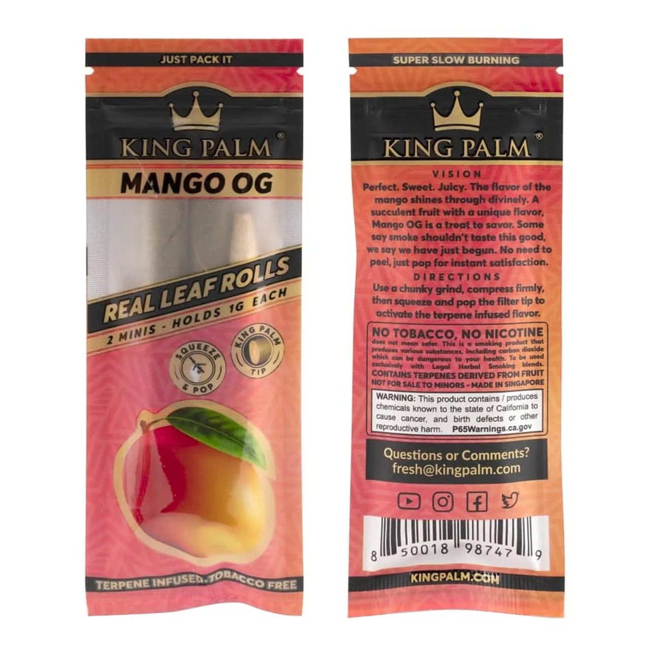 King Palm Mini Pre-Rolls-Mango OG