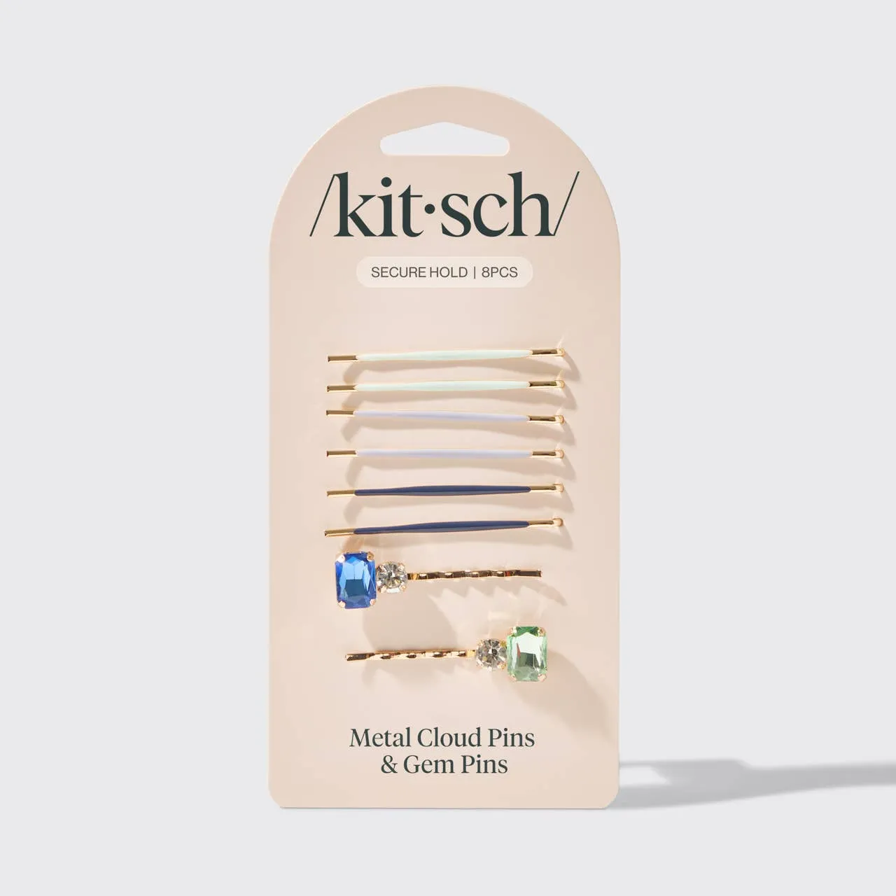 Kitsch Cloud & Gem Bobby Pins 8pc Set - Garden Bouquet
