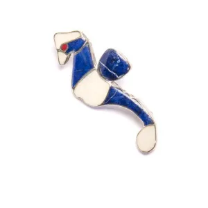 Lapis Lazuli Amaya Brooch | Artisan Jewelry | From the Chilean Highlands
