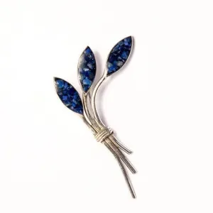 Lapis Lazuli Willka Brooch | Handcrafted Jewelry | Inspired by the Andes