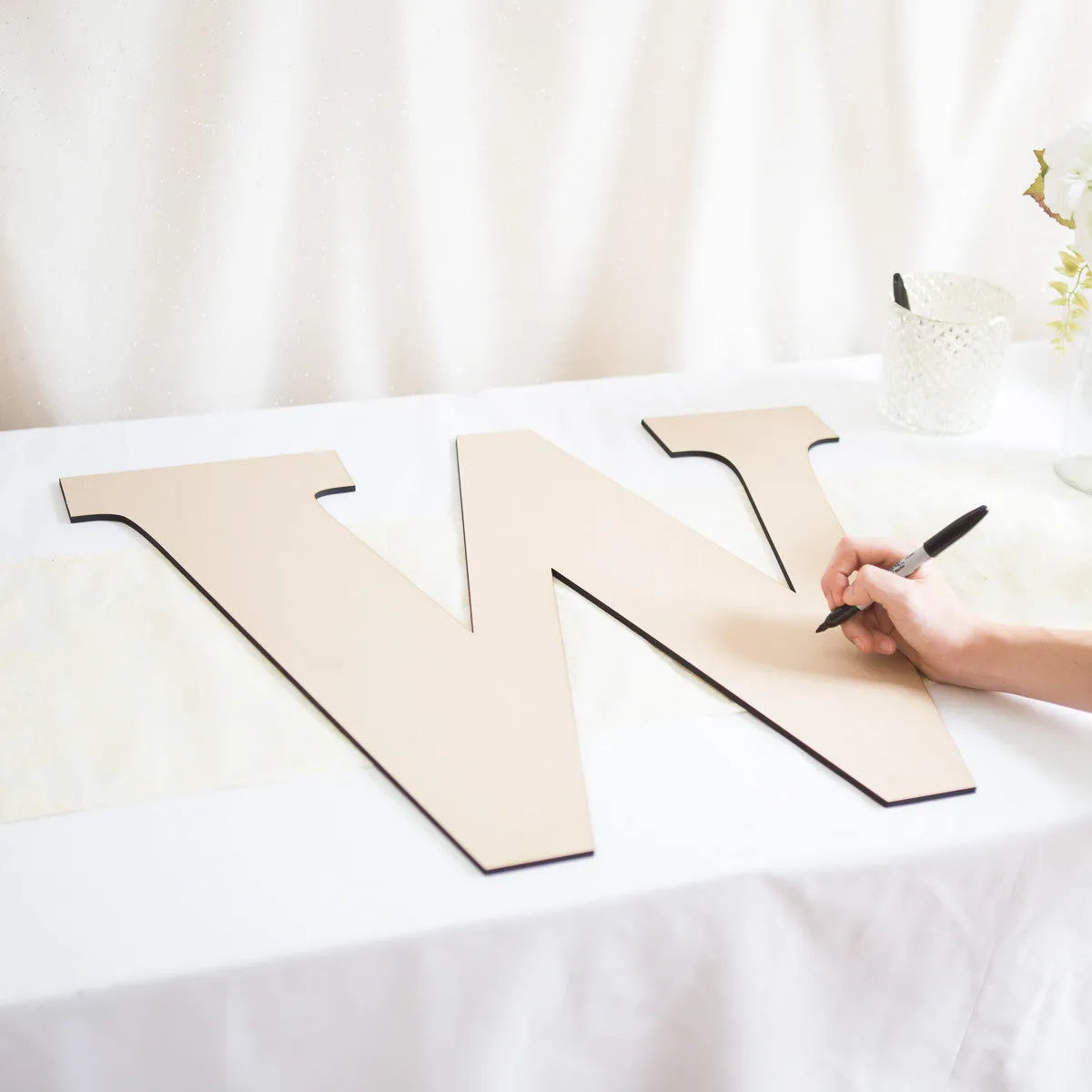 Large Monogram Guestbook Letter