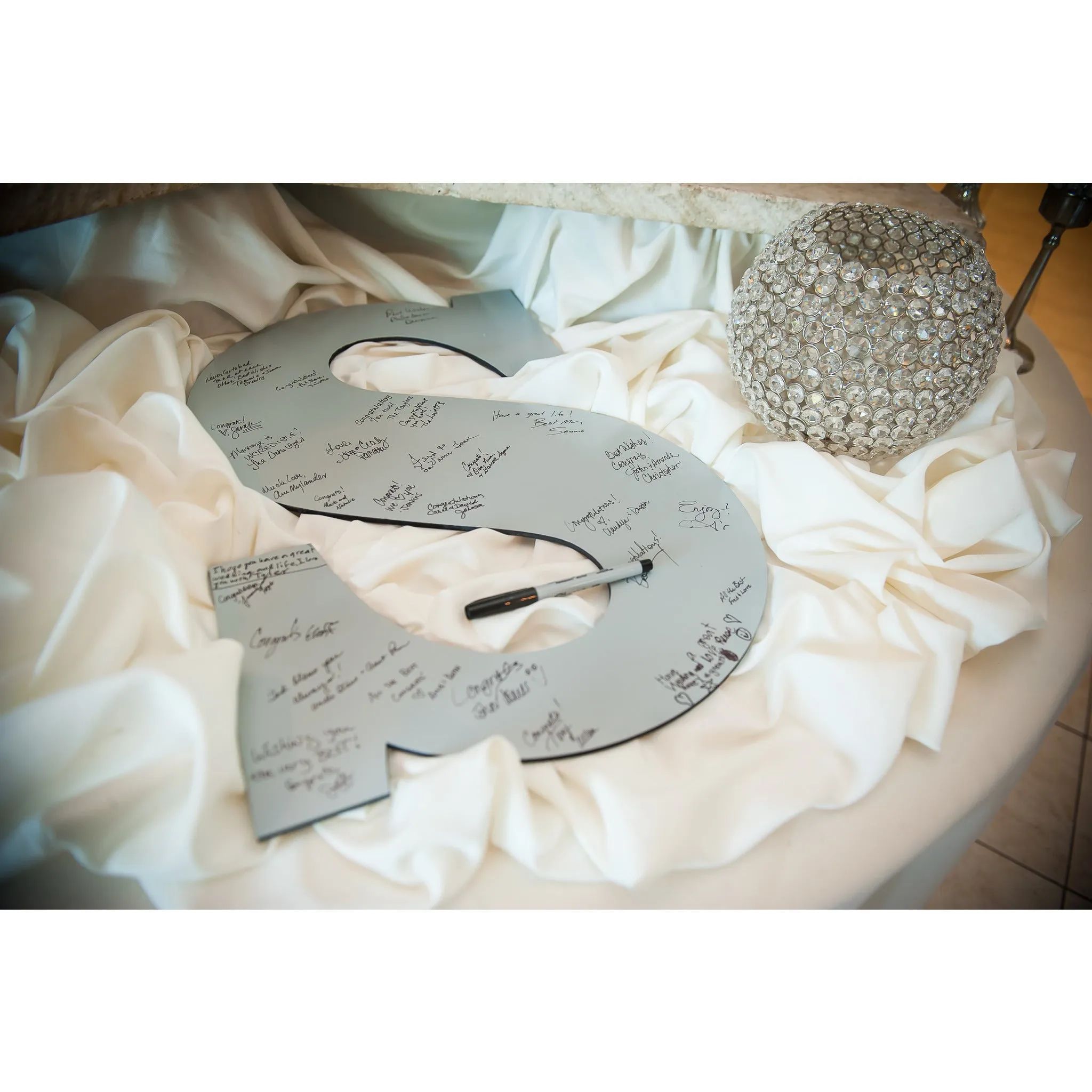 Large Monogram Guestbook Letter