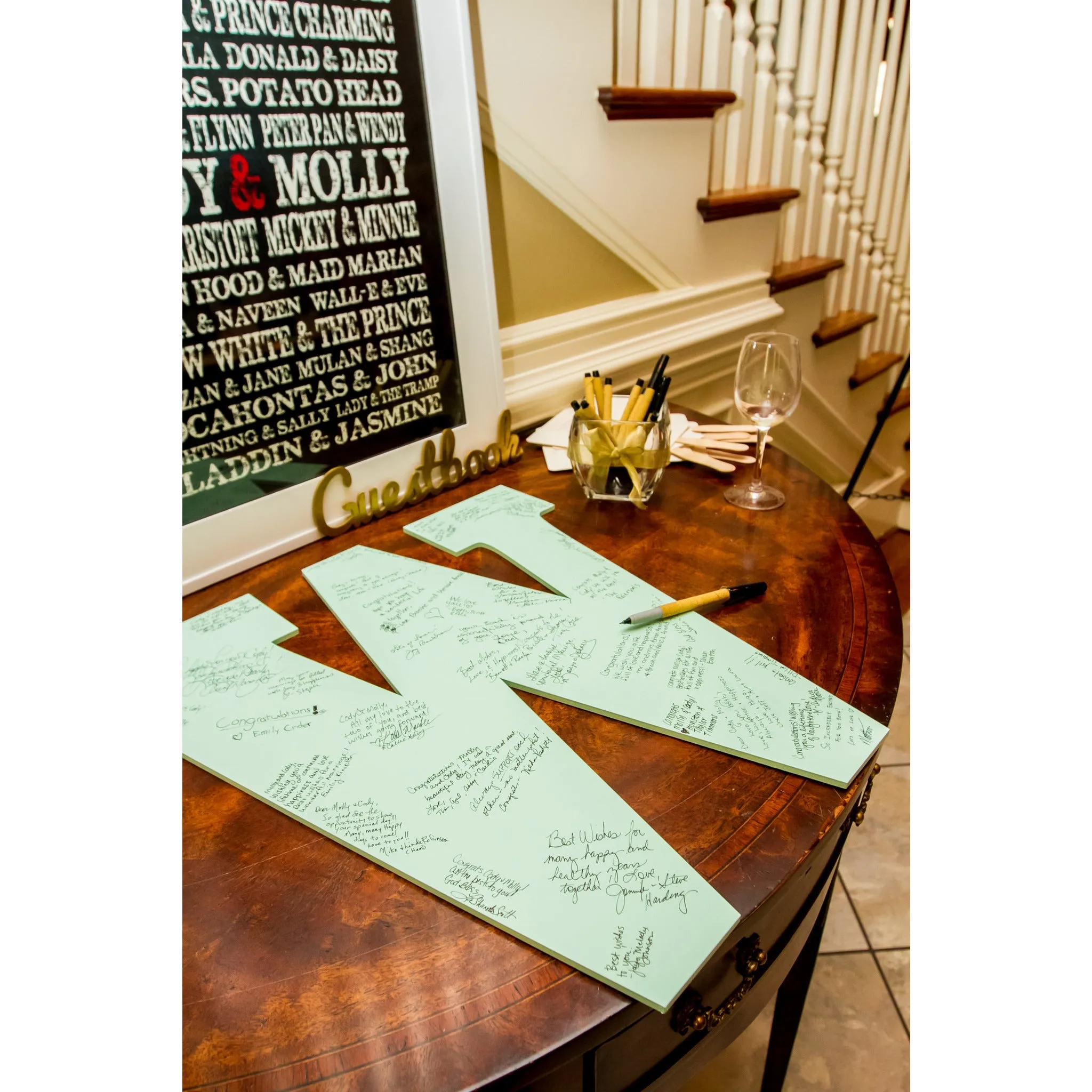 Large Monogram Guestbook Letter