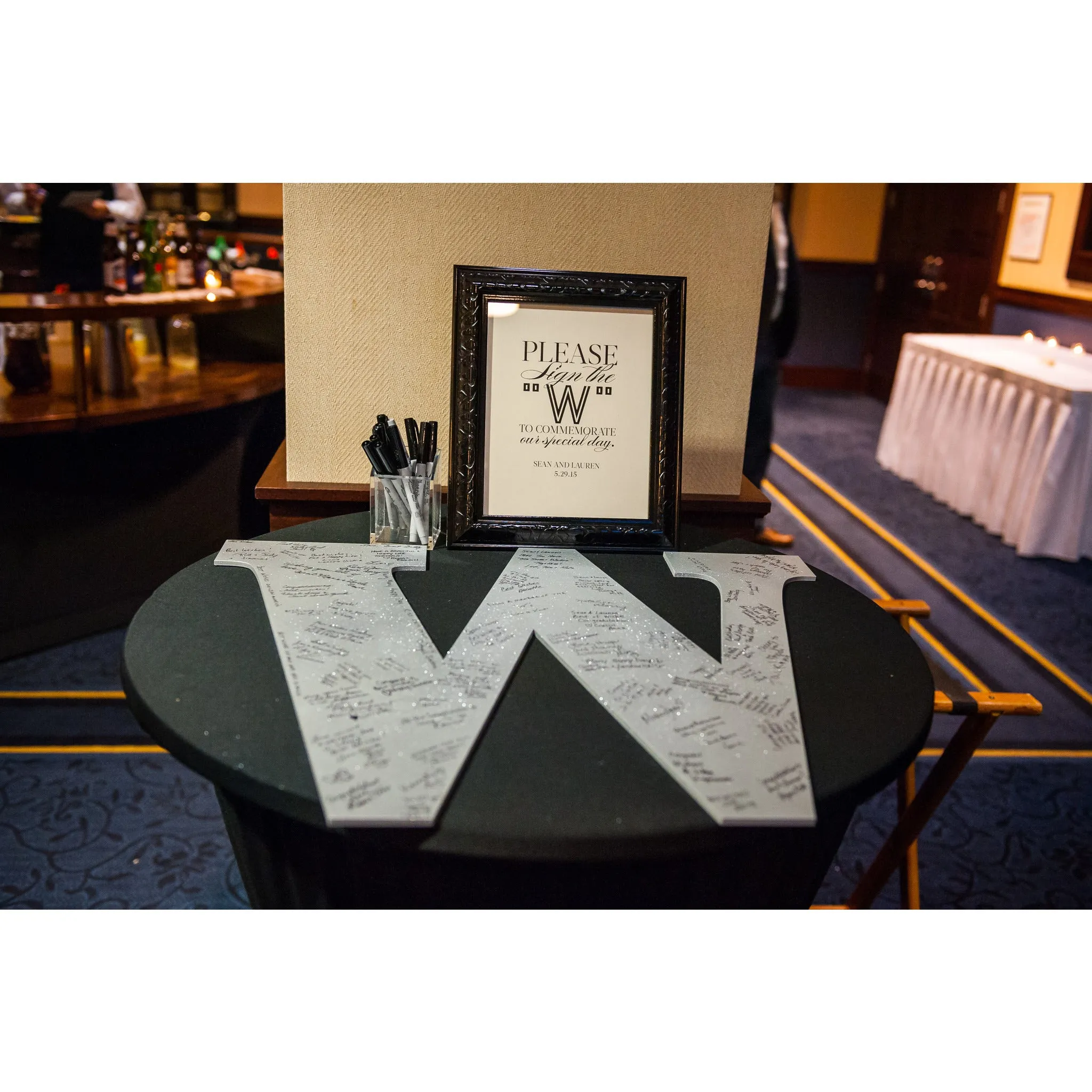 Large Monogram Guestbook Letter