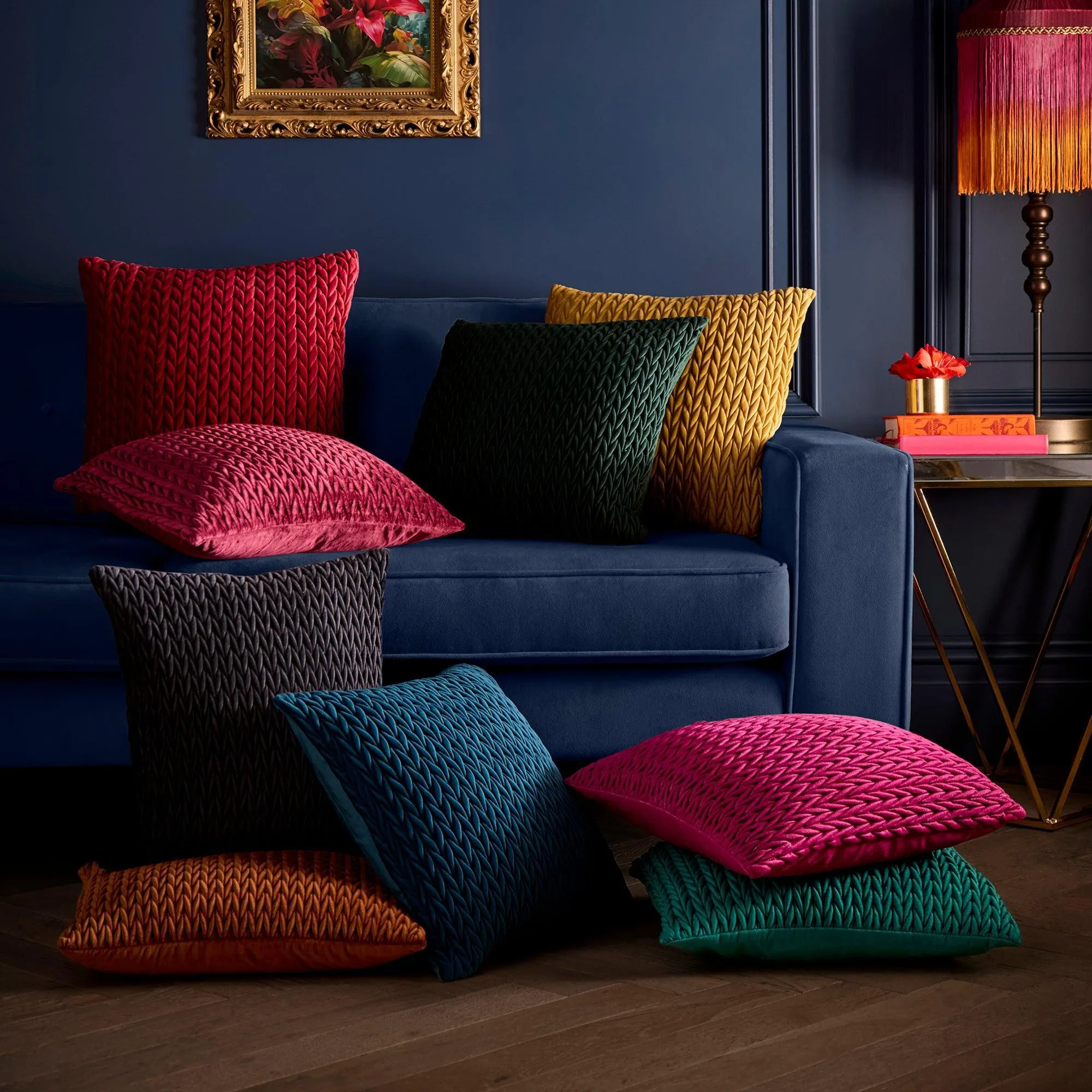 Laurence Llewelyn-Bowen Amory Cushion - Fuchsia