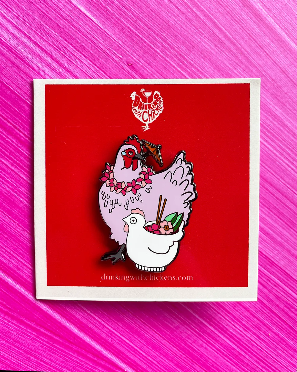 Lavender Orp Tropical Chicken Pin