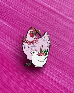 Lavender Orp Tropical Chicken Pin