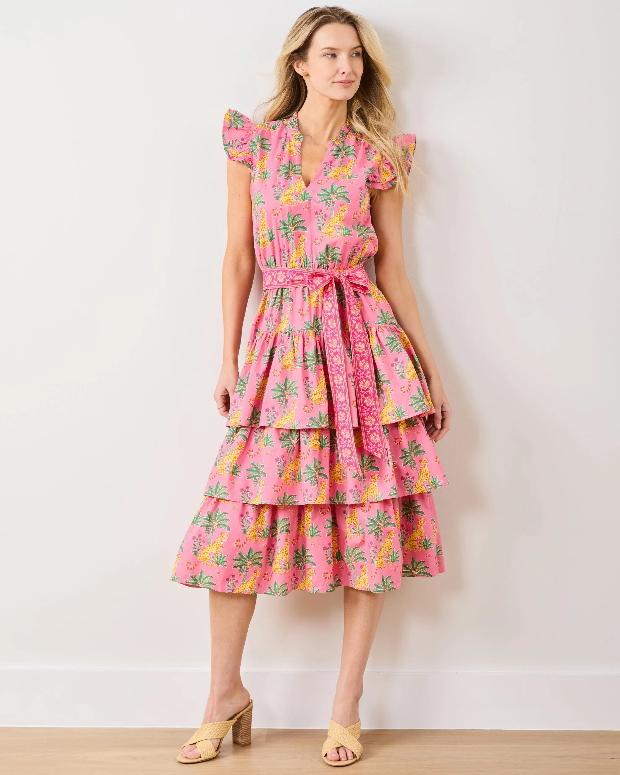 Leopard Mirage - At Ease Dress - Pink Palace