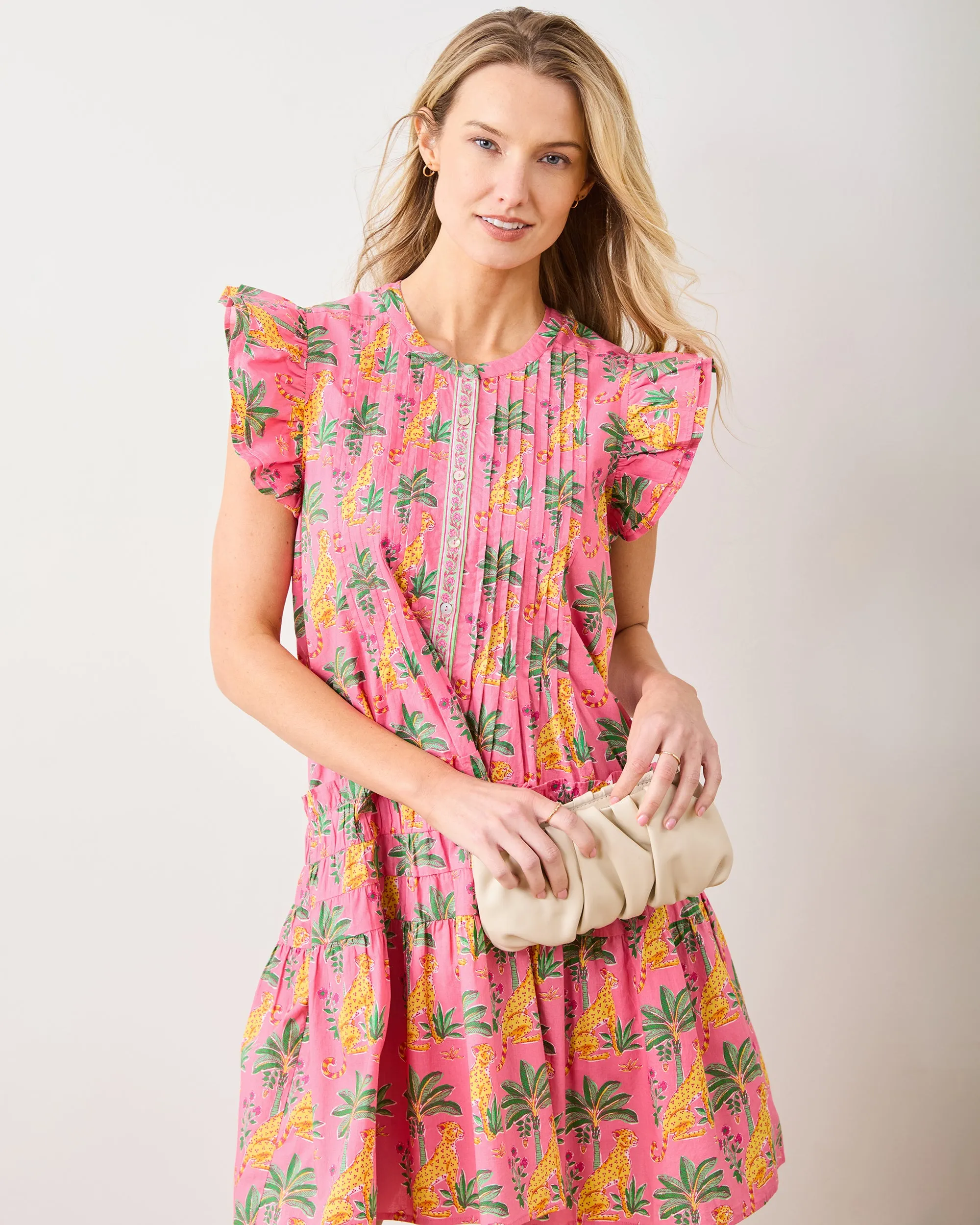 Leopard Mirage - Katie Dress - Pink Palace