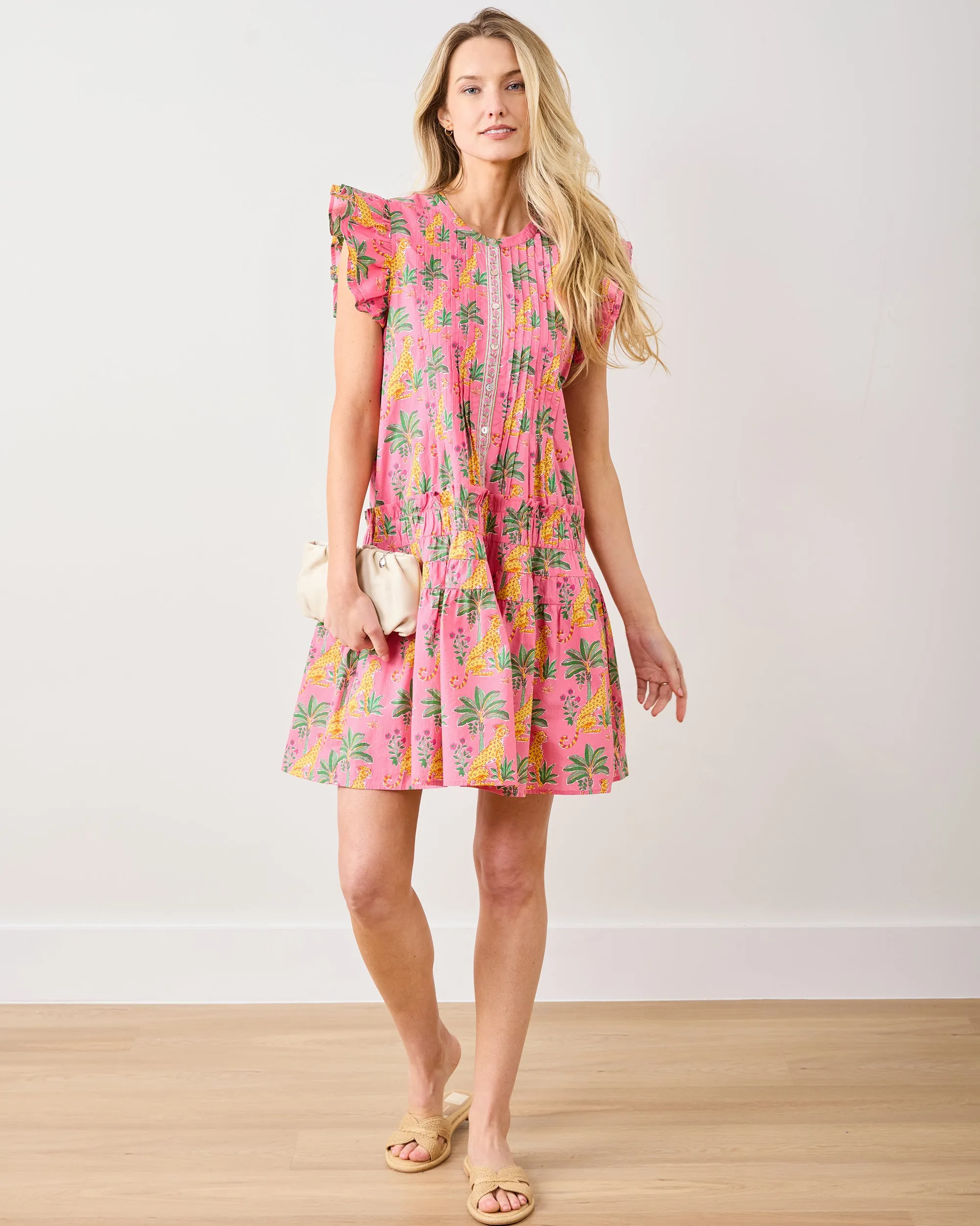 Leopard Mirage - Katie Dress - Pink Palace