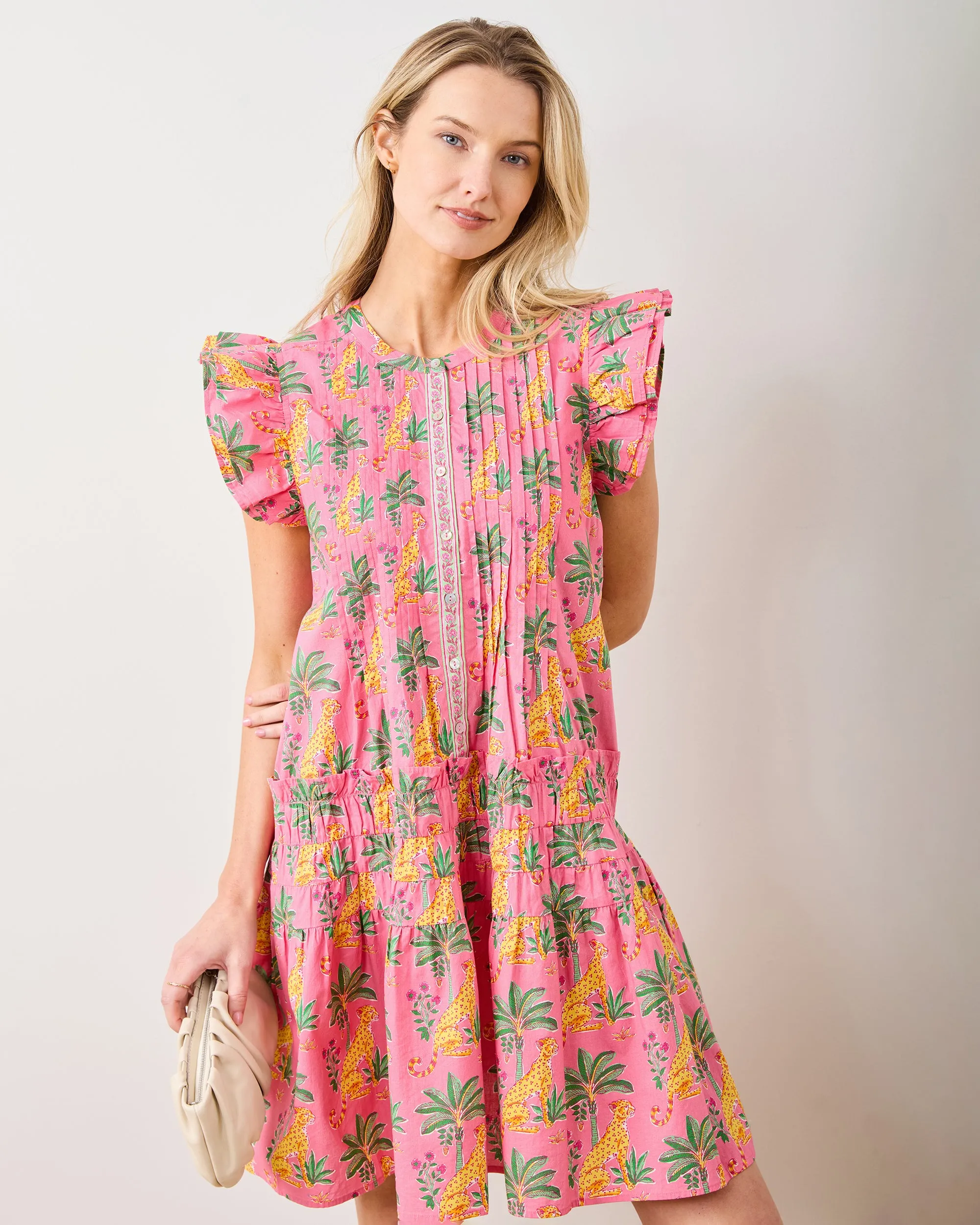 Leopard Mirage - Katie Dress - Pink Palace