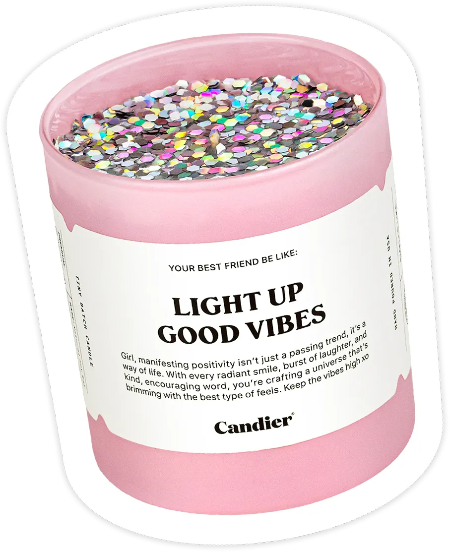LIGHT UP GOOD VIBES CANDLE