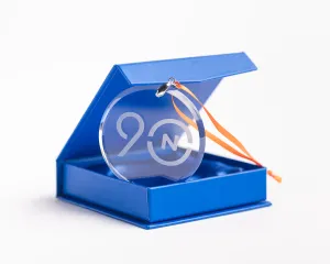 Limited-edition 90th Optic Crystal Ornament