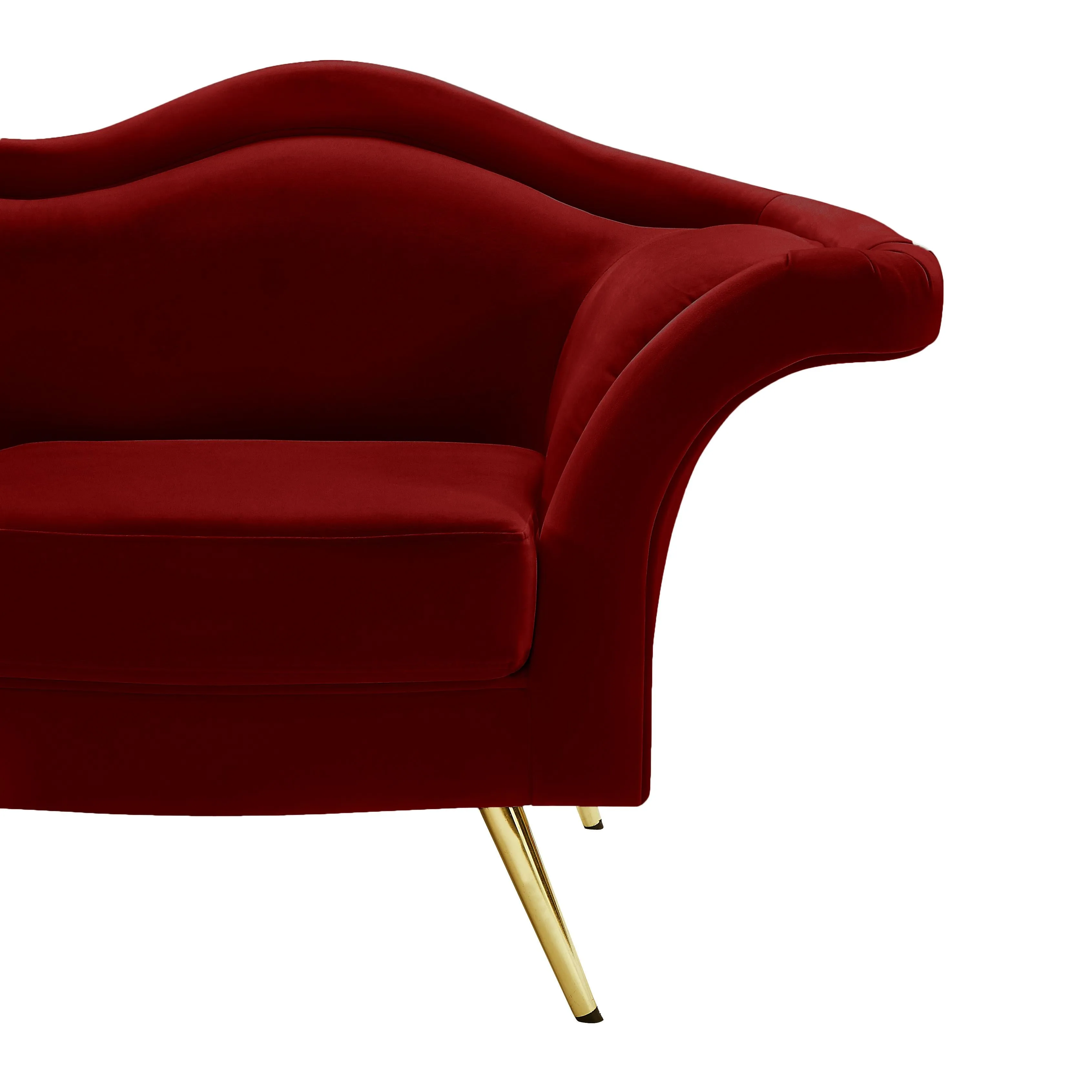 Lips Red Velvet Sofa