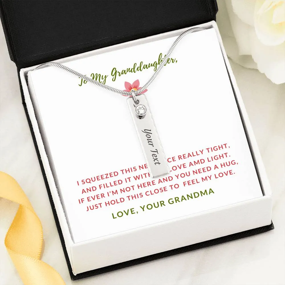 Love and Light-Birthstone/Text Necklace