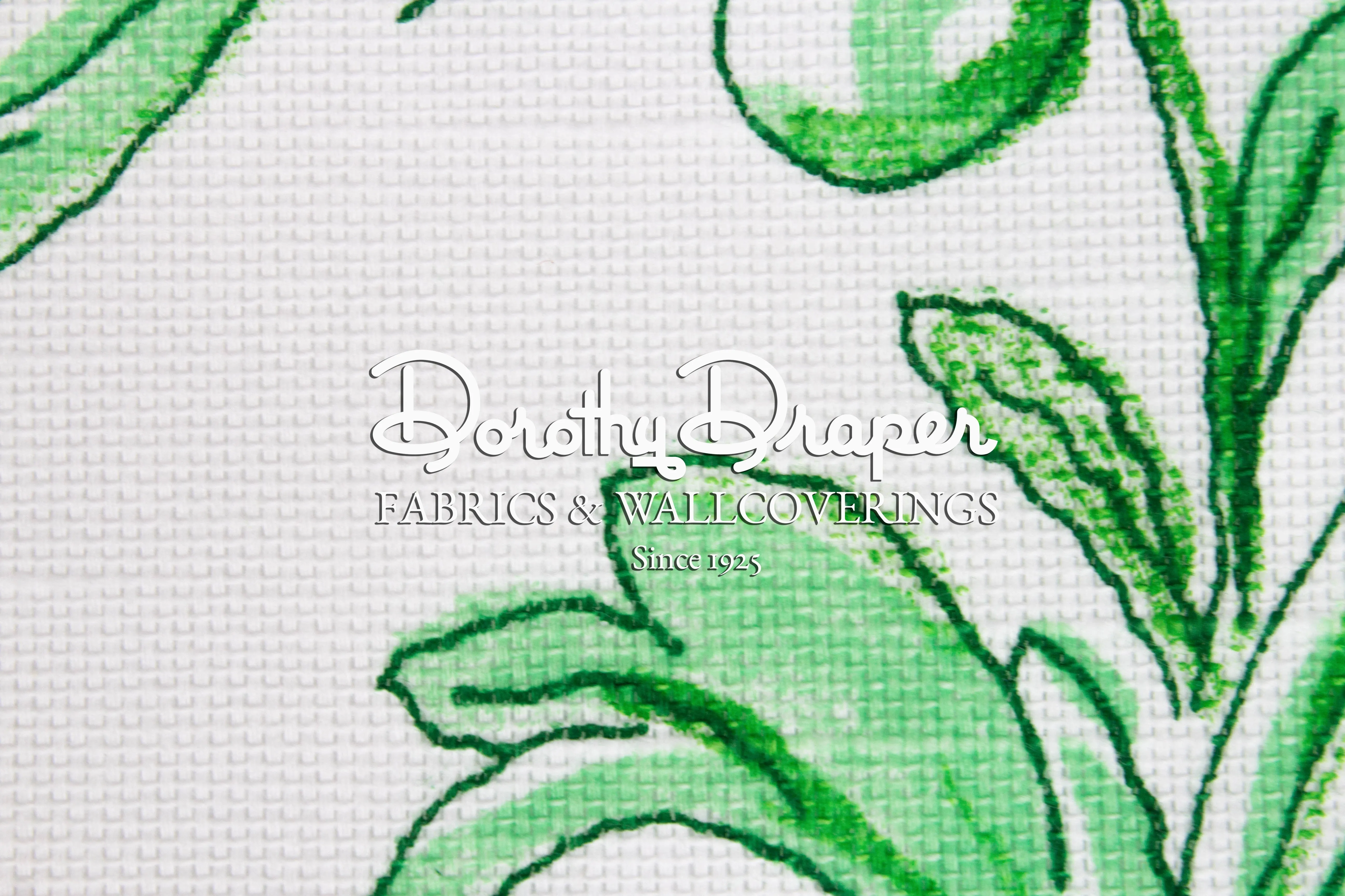 Martiniek Green & White Fabric