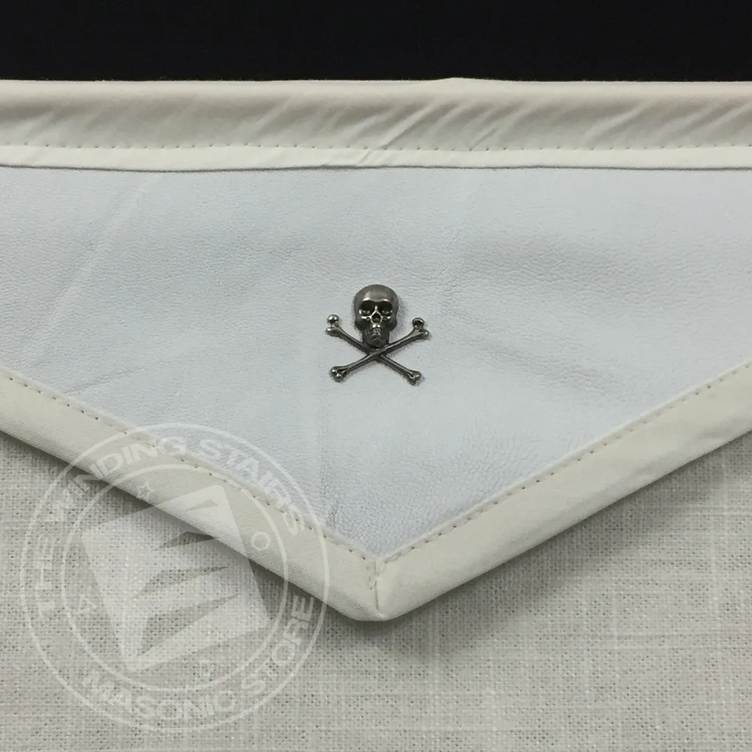 Masonic Pin Display Apron (White)