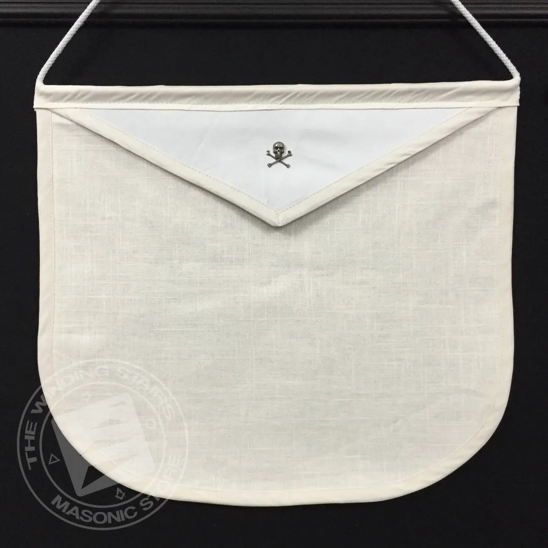 Masonic Pin Display Apron (White)