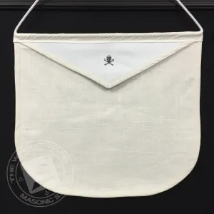Masonic Pin Display Apron (White)