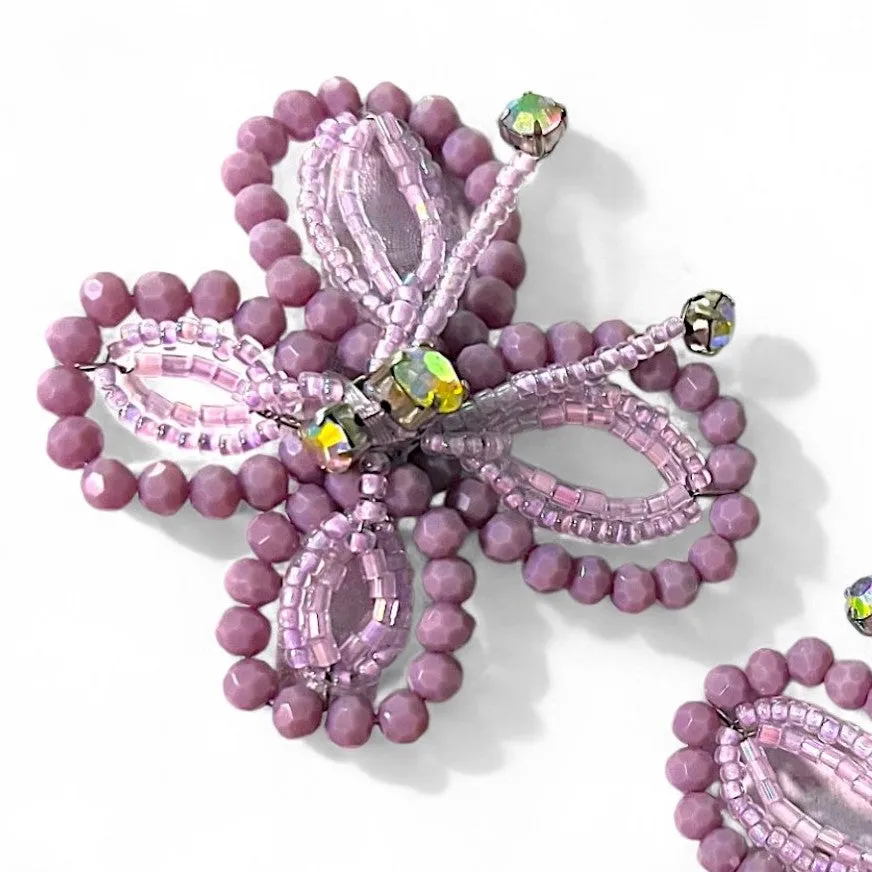 Meadows & Dreams Childrens Crystal Butterfly Clip Set
