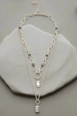 Melancholy Pewter Necklace