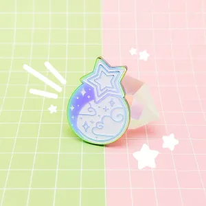 MEOWTER SPACE - rainbow metal enamel pin - Starlight Dream