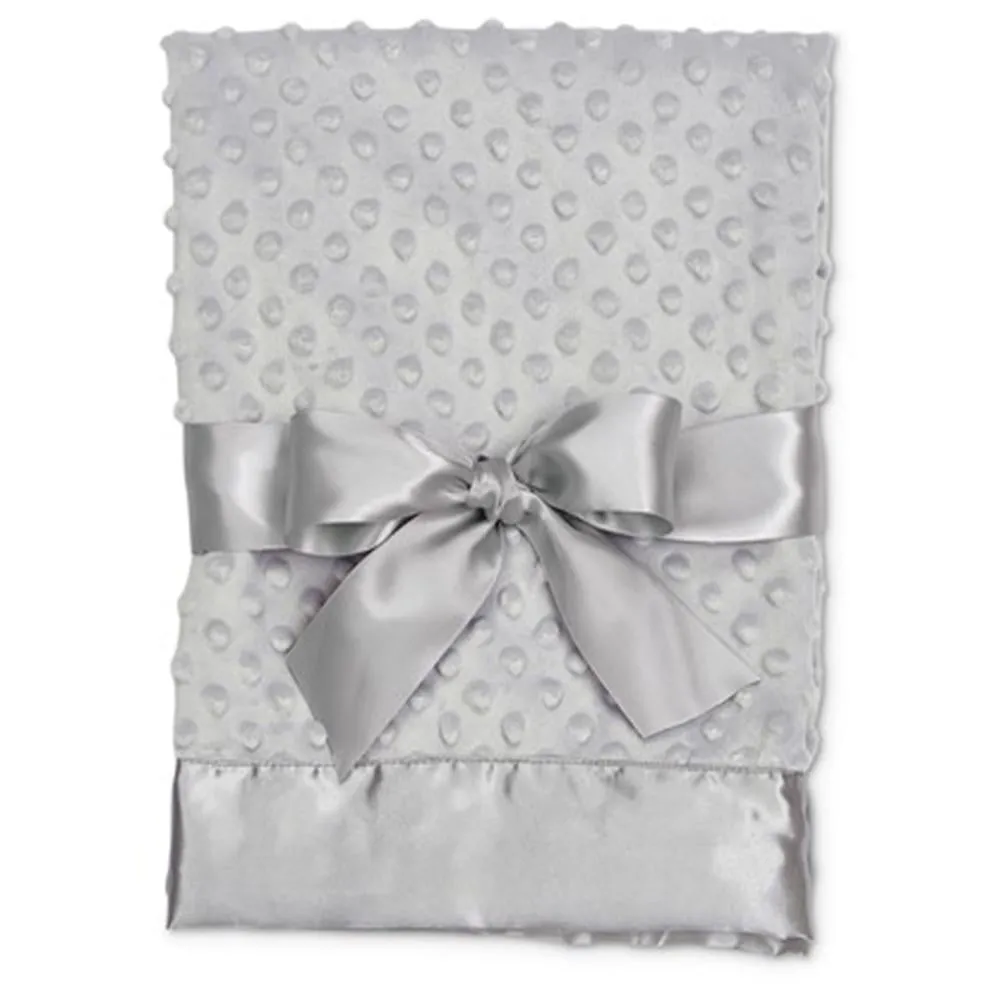 Minky Satin Baby Blanket - 4 Colors