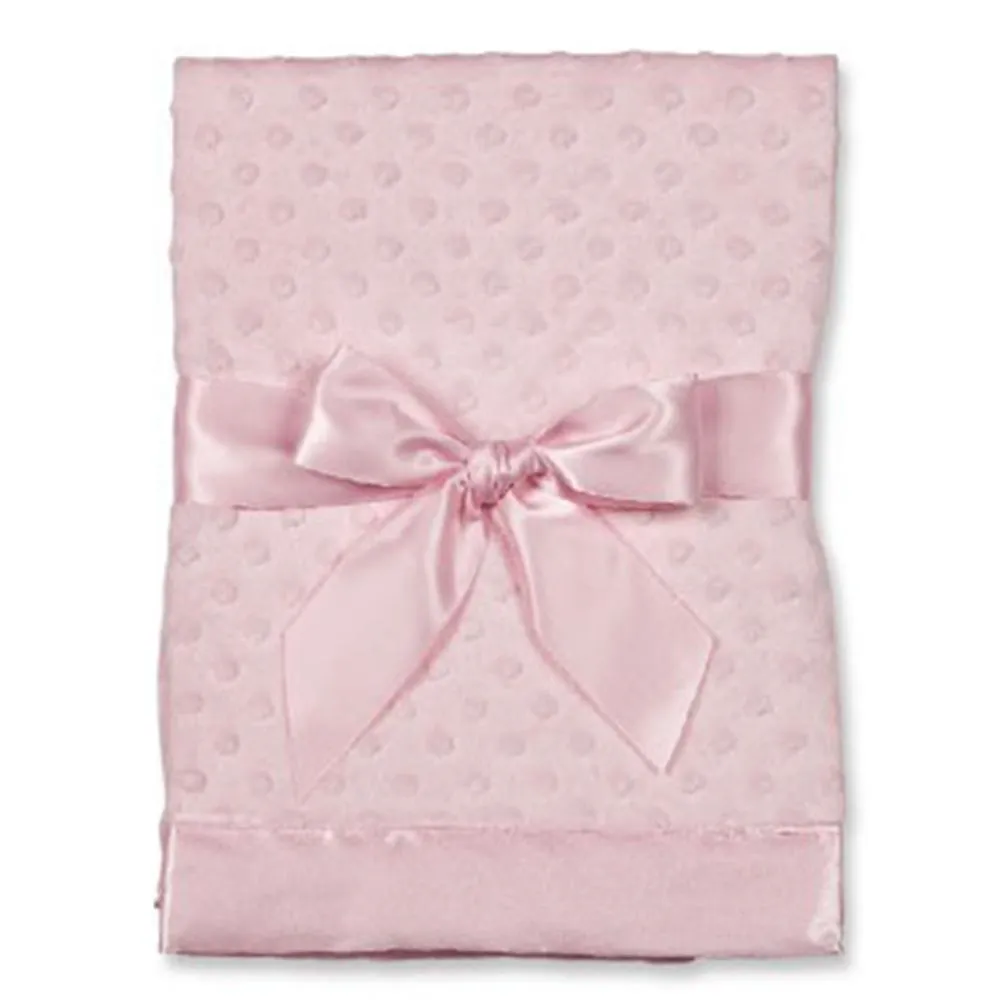 Minky Satin Baby Blanket - 4 Colors