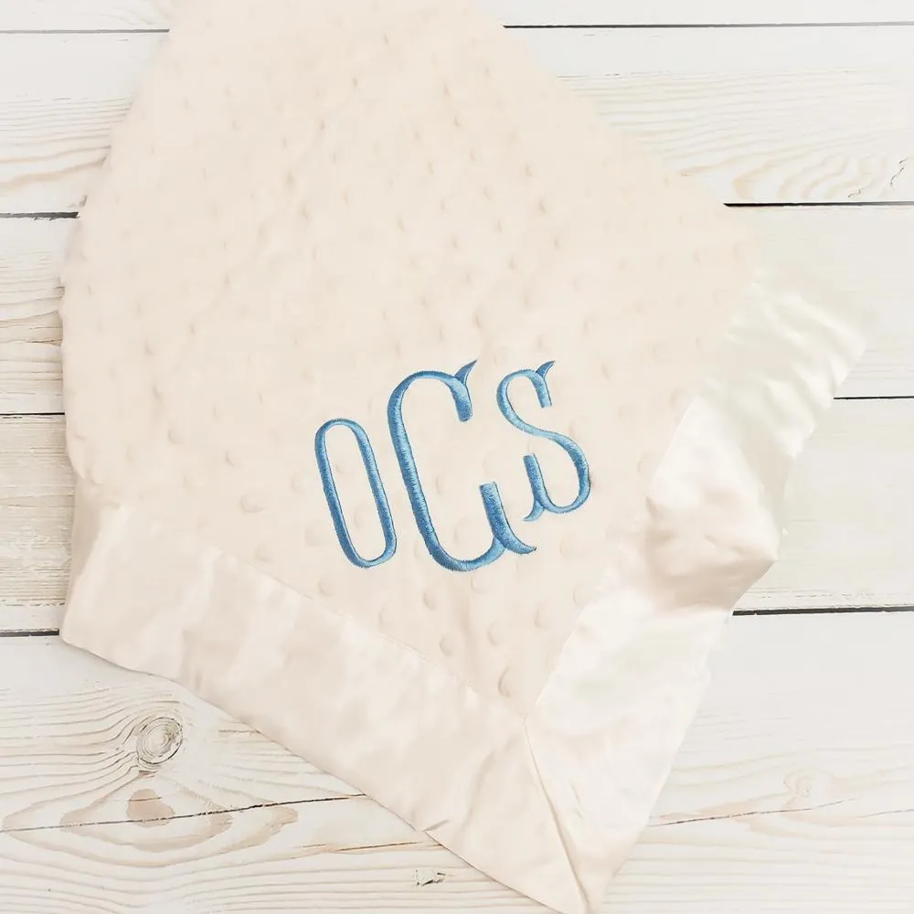 Minky Satin Baby Blanket - 4 Colors