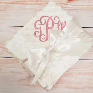 Minky Satin Baby Blanket - 4 Colors